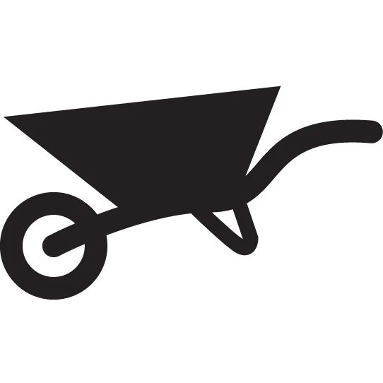 Ace 7331721 Gray Wheelbarrow