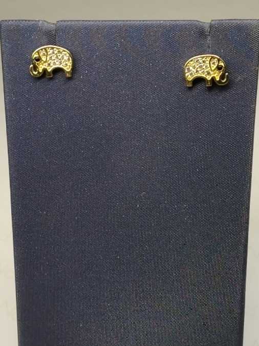 Double Stud Earring - Yellow Gold 10k (.417) 1.1 grams