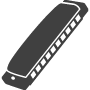 Silver Creek Black Cat Black Harmonica