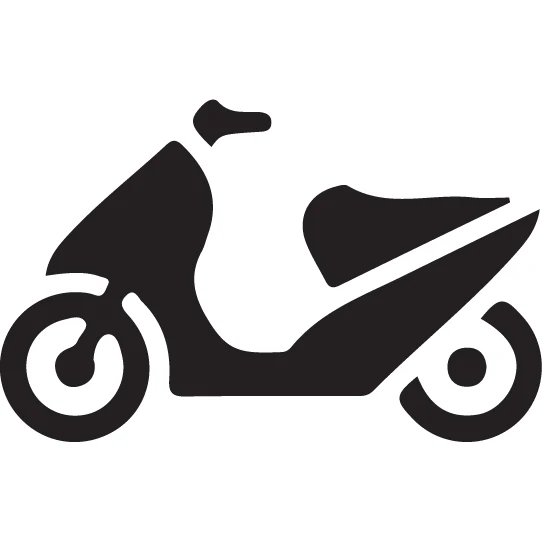 Supermach Supermach Black Moped / Vespa
