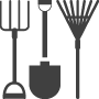 Truetemper Brown Long-Handled Tool